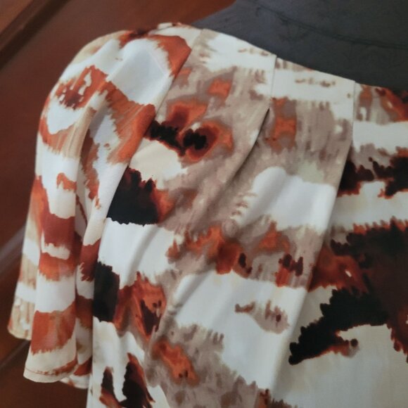 Calvin Klein Womens XL Abstract Print Blouse - Picture 5 of 6